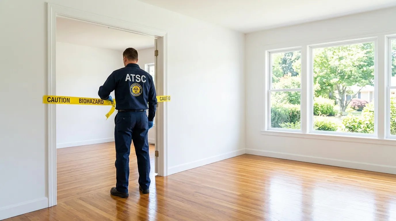 Certified biohazard cleanup crew performing Trauma Scene Cleanup in Mount Pleasant